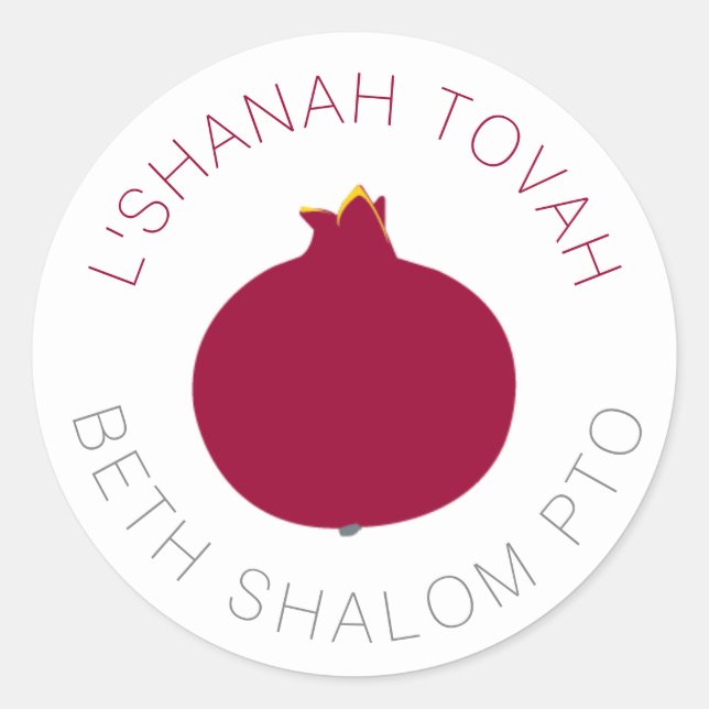 Granatrote Aufkleber (Vorderseite)