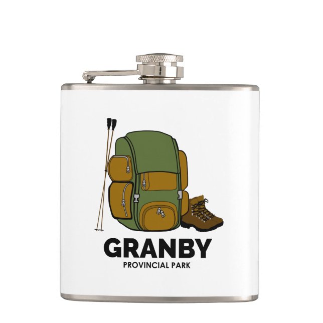 Granby Provincial Park Backpack Flachmann (Vorderseite)
