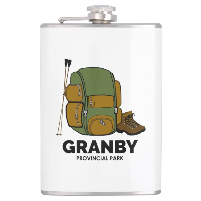 Granby Provincial Park Backpack Flachmann (Vorderseite)