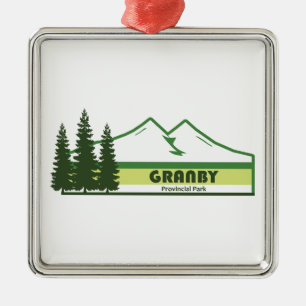 Granby Provincial Park Grüne Streifen Ornament Aus Metall