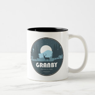 Granby Provincial Park Hirsche Zweifarbige Tasse