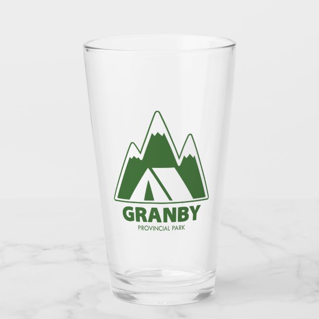 Granby Provincial Park Mountains Camping Glas (Vorderseite)