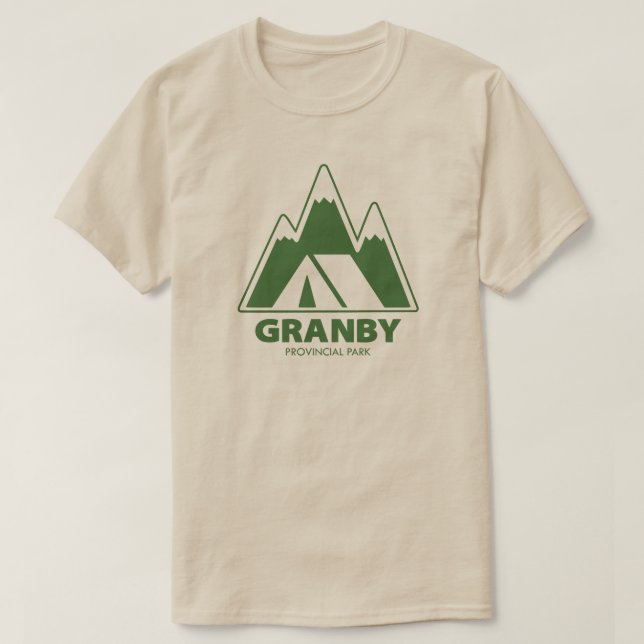 Granby Provincial Park Mountains Camping T-Shirt (Design vorne)