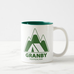 Granby Provincial Park Mountains Camping Zweifarbige Tasse