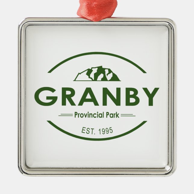 Granby Provincial Park Ornament Aus Metall (Vorne)