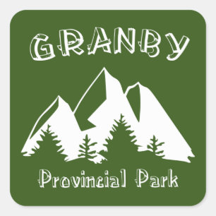 Granby Provincial Park Quadratischer Aufkleber