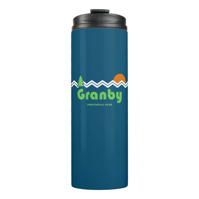 Granby Provincial Park Retro Thermosbecher (Vorderseite)
