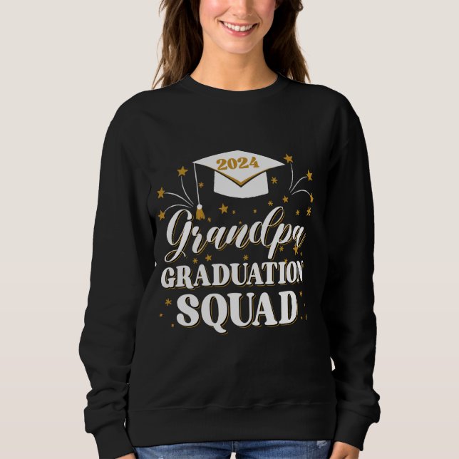 Grand-Abschluss-Squad-Klasse 2024-Familienmatc Sweatshirt (Vorderseite)