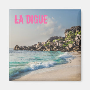 Grand Anse Seychelles La Digue Beach Geschenk Magnet