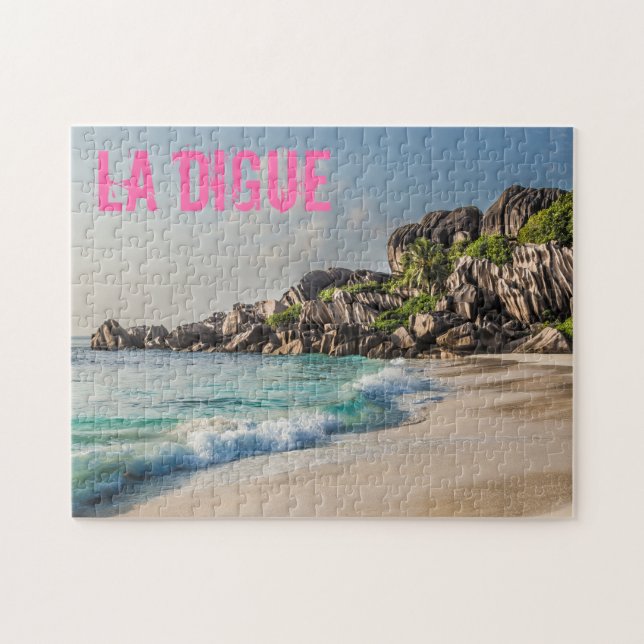 Grand Anse Seychelles La Digue Beach Geschenk Puzzle (Horizontal)