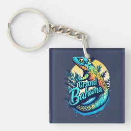 Grand Bahama Caribbean Gecko Schlüsselanhänger