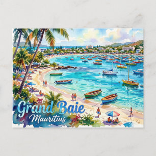 Grand Baie Öffentlicher Strand Mauritius Postkarte