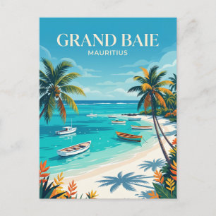 Grand Baie Öffentlicher Strand Mauritius Postkarte