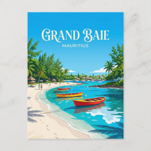 Grand Baie Öffentlicher Strand Mauritius Postkarte