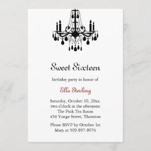 Grand Ballroom Birthday Invitation (weiß) Einladung