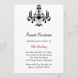 Grand Ballroom Birthday Invitation (weiß) Einladung