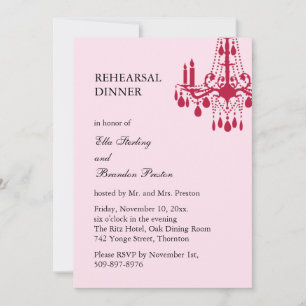 Grand Ballroom Probe Dinner Einladung (rot)