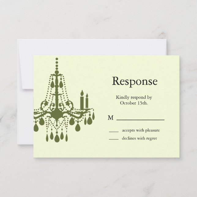 Grand Ballroom UAWG (grün) RSVP Karte (Vorderseite)