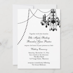Grand Ballroom Wedding Invitation 3 (weiß) Einladung