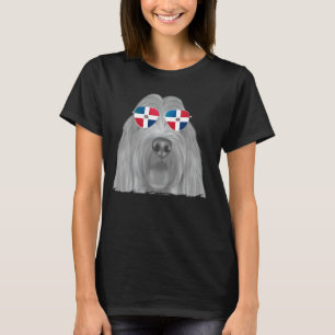 Grand Basset Griffon Vendeen Dog Dominican Flag Su T-Shirt