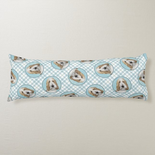 Grand Basset Griffon Vendeen GBGV Original Dog Art Seitenschläferkissen (Vorderseite)