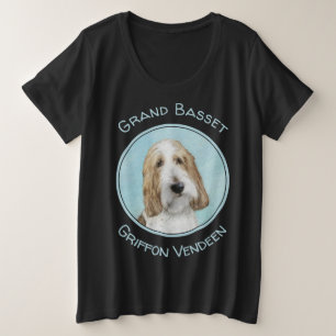 Grand Basset Griffon Vendeen - Original Dog Art Große Größe T-Shirt