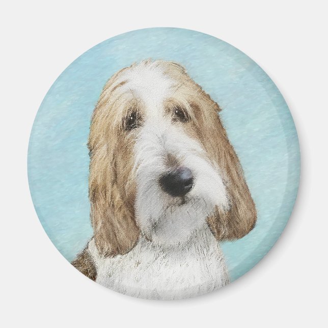 Grand Basset Griffon Vendeen - Original Dog Art Magnet (Vorne)