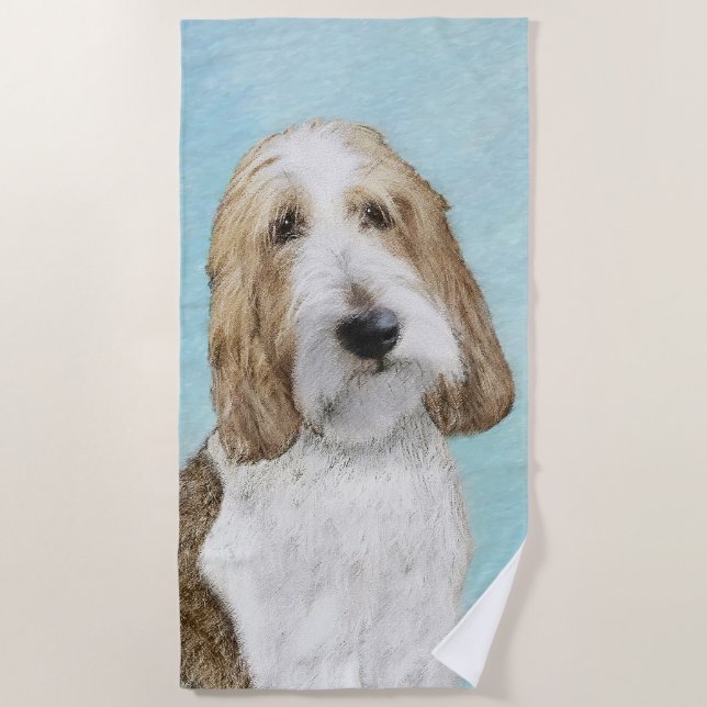 Grand Basset Griffon Vendeen - Original Dog Art Strandtuch (Vorderseite)