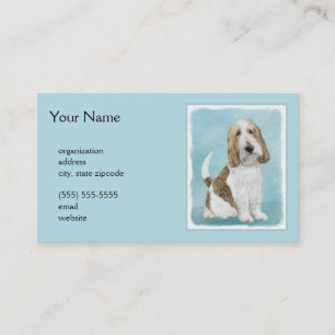 Grand Basset Griffon Vendeen - Original Dog Art Visitenkarte