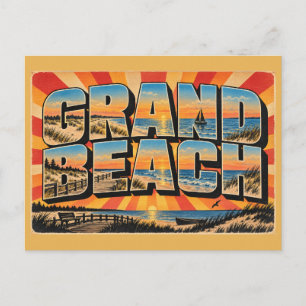 Grand Beach MB Weiße Sanddünen Lake Art Postkarte