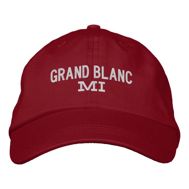Grand Blanc Michigan Embroidered Baseball Hat Bestickte Baseballkappe (Vorderseite)