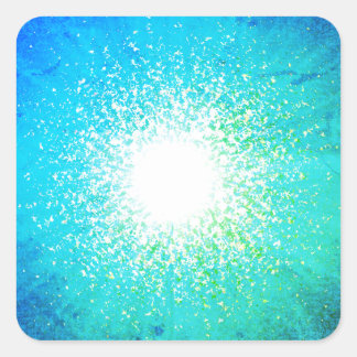 Grand Bleu Quadratischer Aufkleber