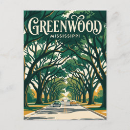 Grand Boulevard Mississippi Postkarte