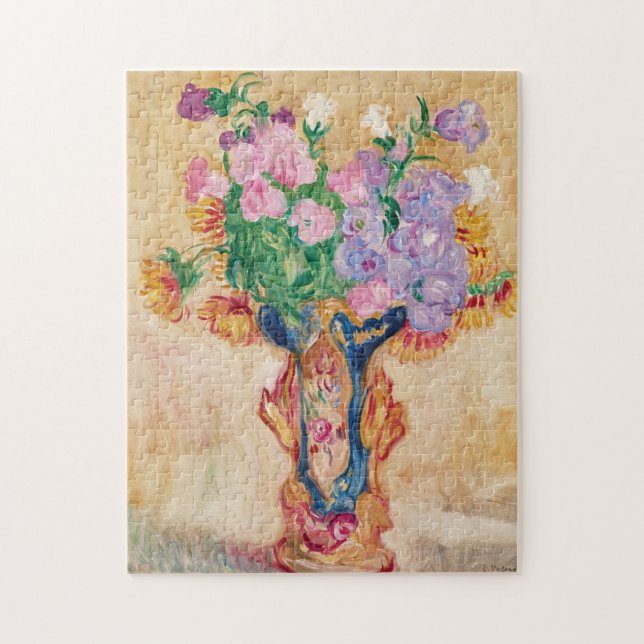 Grand Bouquet au Vase en Porcelaine | Louis Valtat Puzzle (Vertikal)