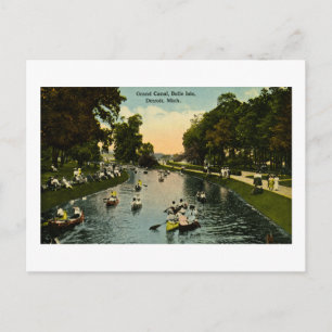 Grand Canal Belle Isle, Detroit, Michigan Postkarte