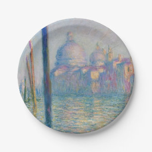 Grand Canal Monet Venedig Italien Klassisches Gemä Pappteller