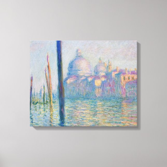 Grand Canal Monet Venice Italien Klassische Malere Leinwanddruck (Vorderseite)