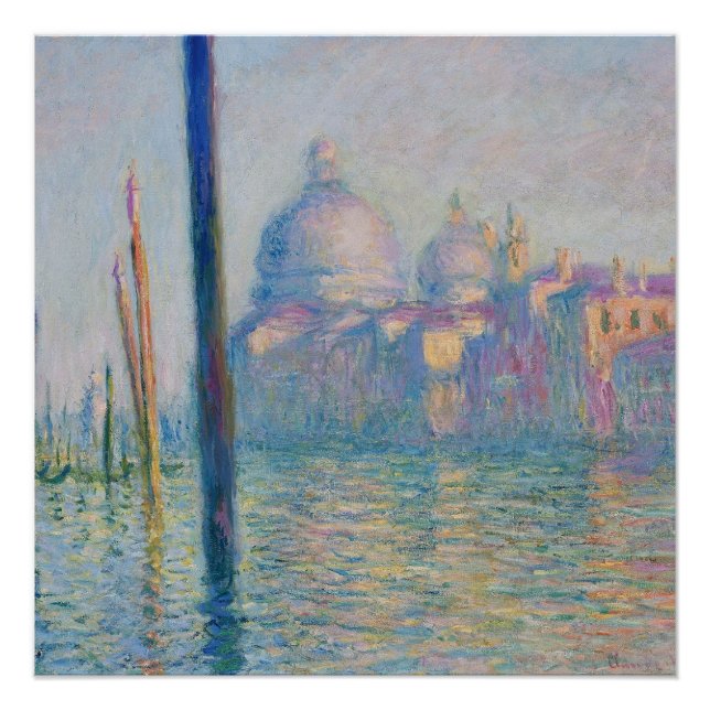 Grand Canal Monet Venice Italien Klassische Malere Poster (Vorderseite)