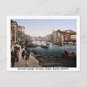 Grand Canal Venedig c1900, Vintage Italien Postkarte
