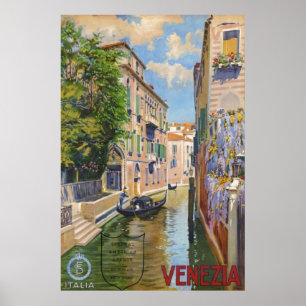 Grand Canal Venice Italien Vintage Poster