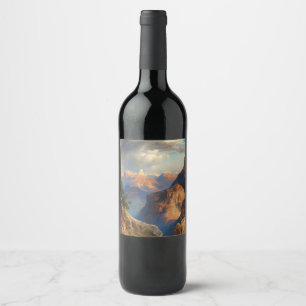 Grand Canyon, 1912 von Thomas Moran Weinetikett