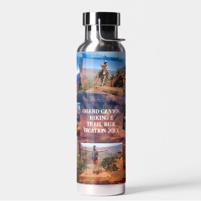 Grand Canyon Adventure 9 Fotos - Text personalisie Trinkflasche (Links)