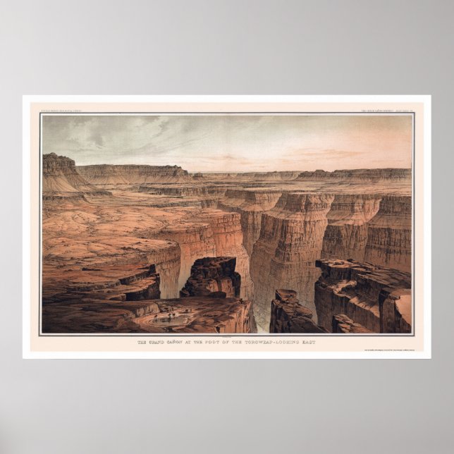 Grand Canyon am Fuße von Toroweap 1882 Poster (Vorne)