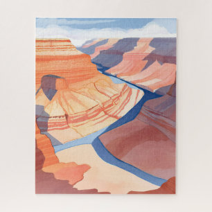 Grand Canyon   Aquarell-Landschaftsmalerei Puzzle