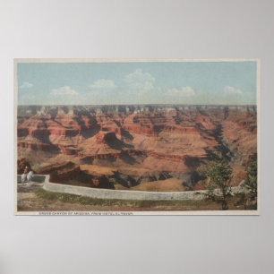 Grand Canyon, Arizona - Ansicht der Schlucht von Poster