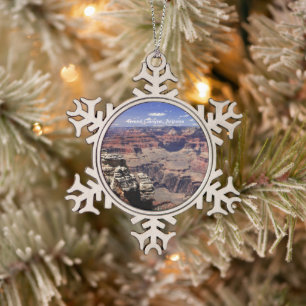 Grand Canyon, Arizona Schneeflocken Zinn-Ornament