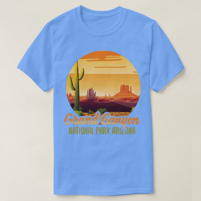 Grand Canyon Arizona Us Nationalpark Wandern T-Shirt (Design vorne)