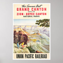 Grand Canyon Art National Parks Poster Union