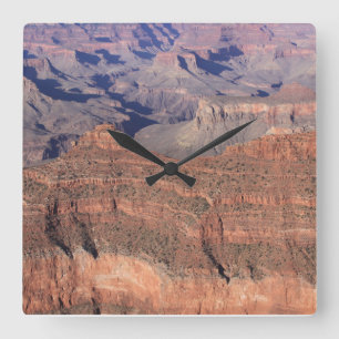 Grand Canyon Clock (hell gefärbt) Quadratische Wanduhr