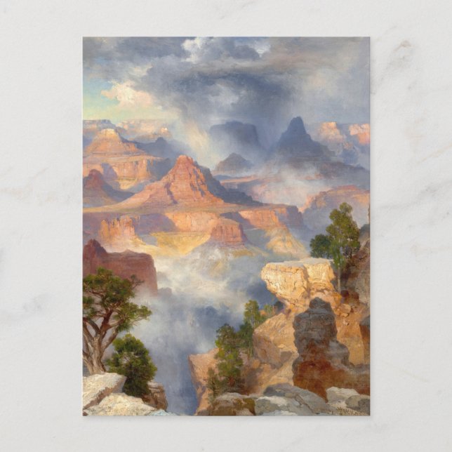 Grand Canyon, Colorado River von Thomas Moran Postkarte (Vorderseite)